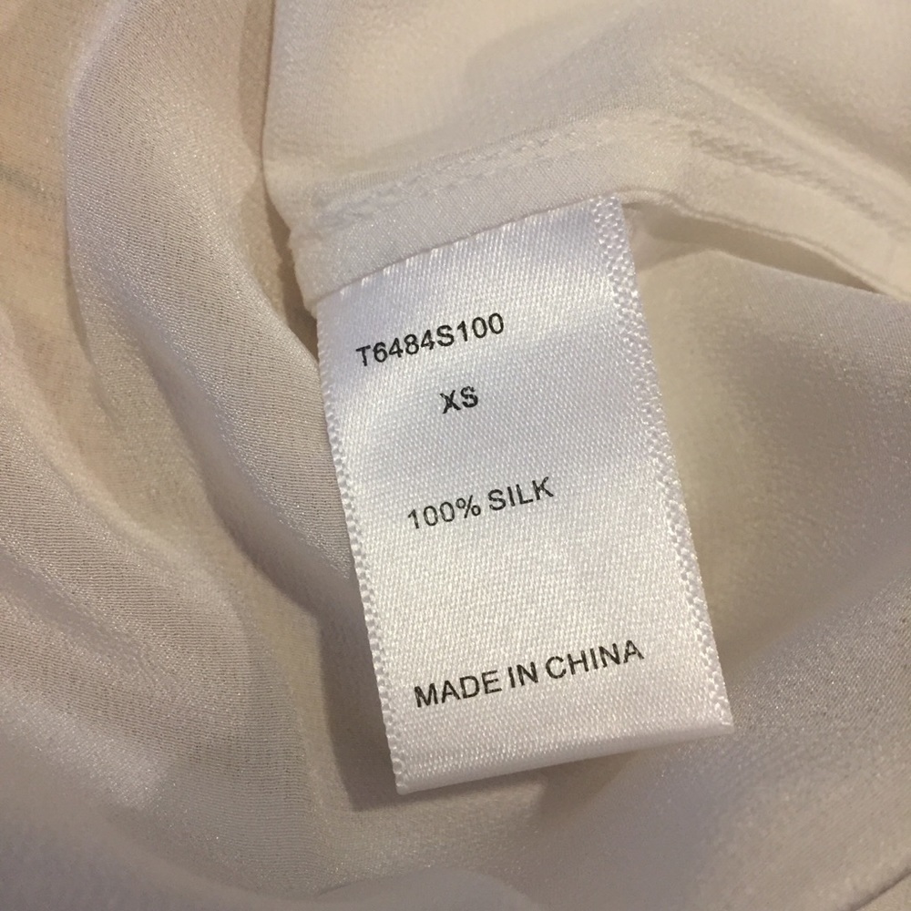 NWT Tart Collections Olivia Silk Tank XS White - Picture 6 of 6